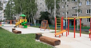 Благоустройство детской площадки во дворе от 1963 руб. в Сланцах